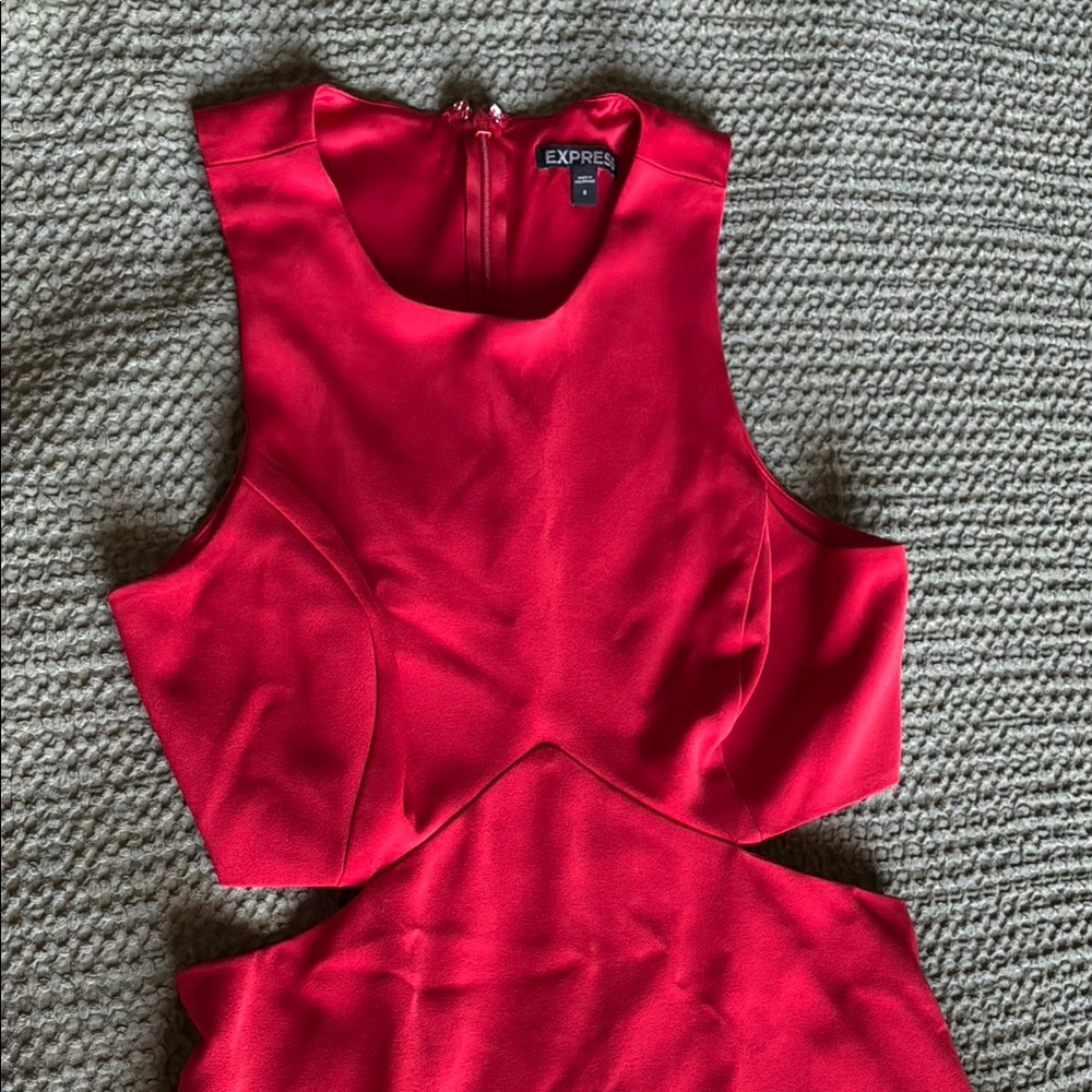 Express Women's Red Sleeveless Dress